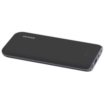 Denver Power Bank PBQ-10001 117140000300, 10000mAh, 5V 2A, 2 x 5V 2.4A, USB-C, MicroUSB, LED индикатор (117140000300)