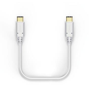 Hama USB кабель 00183330, 1м, 60Вт, 3А, 480Mbit/s, USB 2.0, белый, USB Type-C разъем, USB Type-C разъем (00183330)