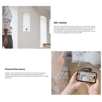 Trust внутренняя WiFi IP камера IPCAM-2800 71366 3MP PTZ 360° ночное видение 8m обнаружение движения Белый (71366)