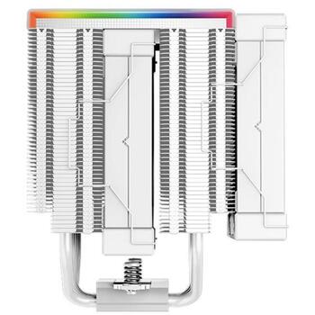 Deepcool procesora dzesētājs AK620 DIGITAL WH R-AK620-WHADMN-G, 68.99 cfm, 2 ventilatori, PWM atbalsts, 6 siltuma caurules (R-AK620-WHADMN-G)