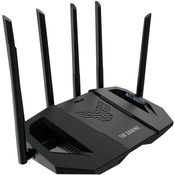 Asus беспроводной маршрутизатор TUF GAMING BE6500, 6500 Мбит/с, Dual-band, 4x 2.5GbE порта, 6 антенн, безопасность WPA3 (TUF GAMING BE6500)