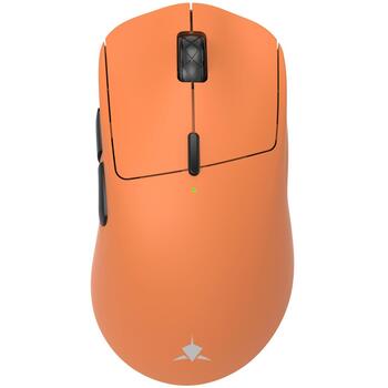 White Shark игровая мышь TOR WGM-5024 TOR-O, оранжевая, 6200-12000 DPI, 1000 Hz, 6 кнопок, 300 mAh, 1,5 м, 50 г, BT 5.1, RF 2 (TOR-O)