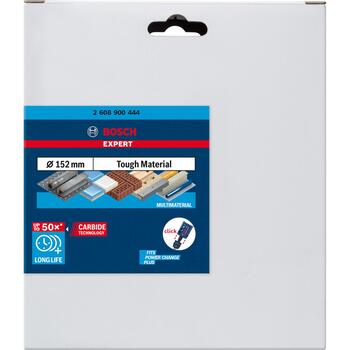 Bosch Expert ToughMaterial caurumu zāģis 2608900444, 152mm, 38 zobi, HEX, sauss urbšana, karbīds (2608900444)