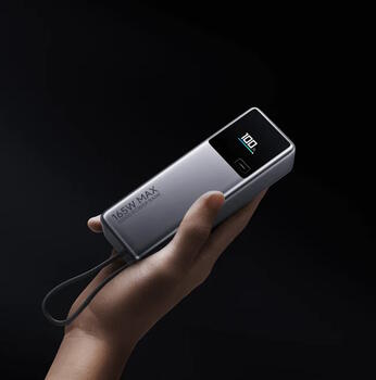 Сверхмощный внешний аккумулятор 165 W 120 W + 45 W 2× USB-C с LCD дисплеем серый BHR9361GL Xiaomi (BHR9361GL)