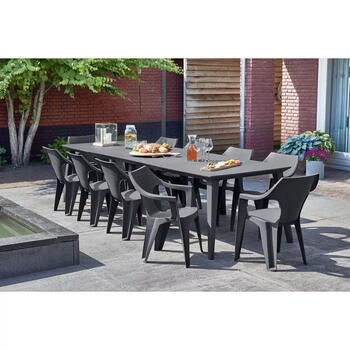 Keter Садовый стул Dante Low Back серый 29187058939, 57x57x79см, 2.21кг, штабелируемый, устойчивый к УФ (29187058939)