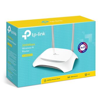 TP-LINK беспроводной маршрутизатор TL-WR840N, 300Mbps, 1 WAN, 4x10/100M, 2 антенны, DHCP, WPS, QoS (TL-WR840N)