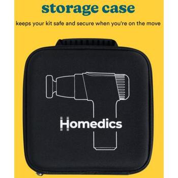 Homedics Masāžas ierīce PGM-45BK, 6 ātrumi, 4 uzgaļi, USB uzlāde, 3h darbības laiks (PGM-45BK)