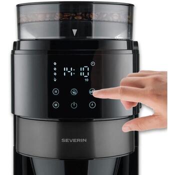 Severin KA 4830 004830, кофемашина, 900Вт, 1.25л, LED сенсорный экран, встроенная кофемолка, регулируемая крепость (004830)