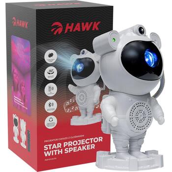 Hawk Астрономический проектор HW-STAR01, 9 режимов, 360° регулировка, Bluetooth динамик, таймер (HW-STAR01)