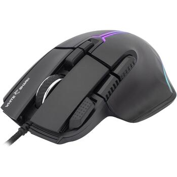 White Shark MARROK GM-9006 MARROK-B, USB проводная игровая мышь, 12000 DPI, 9 кнопок, RGB, 1000 Гц, 1.8 м (MARROK-B)