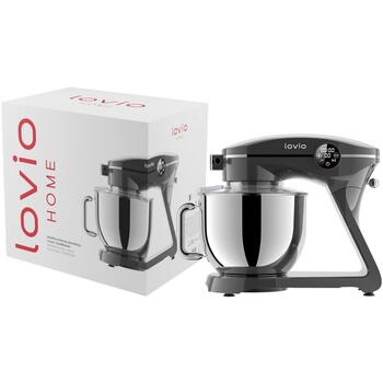 Lovio Миксер LVSTM03PGY, 1800W, 6.5L, 10 скоростей, металлический корпус, автоматическая остановка, защита от перегрузки (LVSTM03PGY)