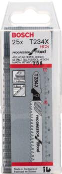 25 figūrzāģa asmeņi T 234 X (Progressor), Figūrzāģiem FIGŪRZĀĢA ASMENS T 234 X PROGRESSOR FOR WOOD, 2608633524, BOSCH (2608633524)