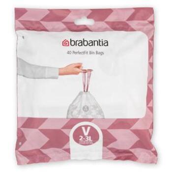 BRABANTIA atkritumu tvertņu maisiņi, 2-3 l, (V) (40 gab) (100253)