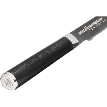 SAMURA Нож для томатов SM-0071B, 120мм, AUS-8, 58HRC, рукоять G-10, Stonewash (SM-0071B)