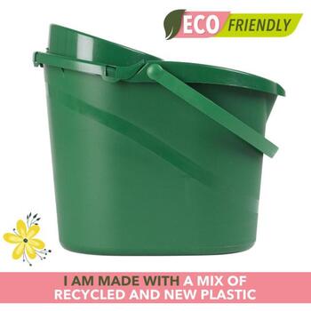 Beldray Eco Recycled Ведро LA075314EU7, 10L, зеленый, встроенный отжим, эргономичный край (LA075314EU7)