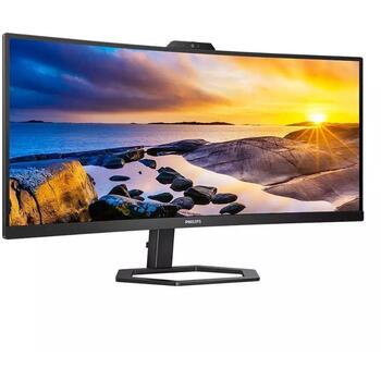 Philips монитор 34E1C5600HE/00, 3440 x 1440, 100 Гц, 4 мс, 1 x HDMI, 1 x DP, 1 x USB-C, 4 x USB 3.2, VA, 21:9, черный, 300 кд/м² (34E1C5600HE/00)