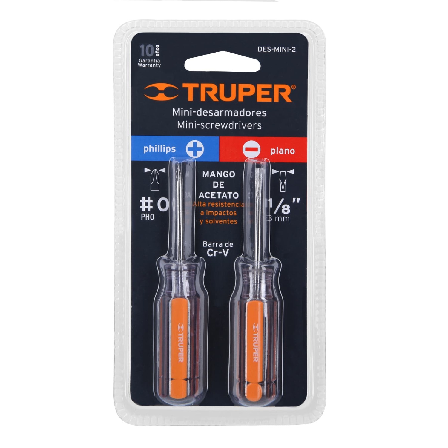 Skrūvgriežu komplekts Mini 2gab 14199 DES-MINI-2 Truper (DES-MINI-2)