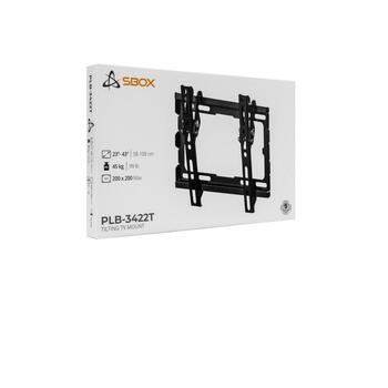 Sbox televizora kronšteins PLB-3422T-2, 23-43'' / 58-109cm, 45kg, 50x50-200x200, noliecams, melns, tērauds/plastmasa (PLB-3422T-2)
