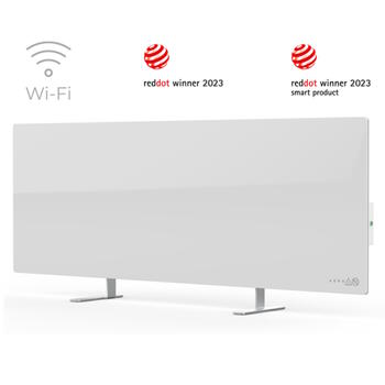 Viedais sienas sildītājs infrasarkanai un konvekcijas apkurei līdz 30m² 700W Wi-Fi 100x36.5cm balts AGH0001S AENO (AGH0001S)