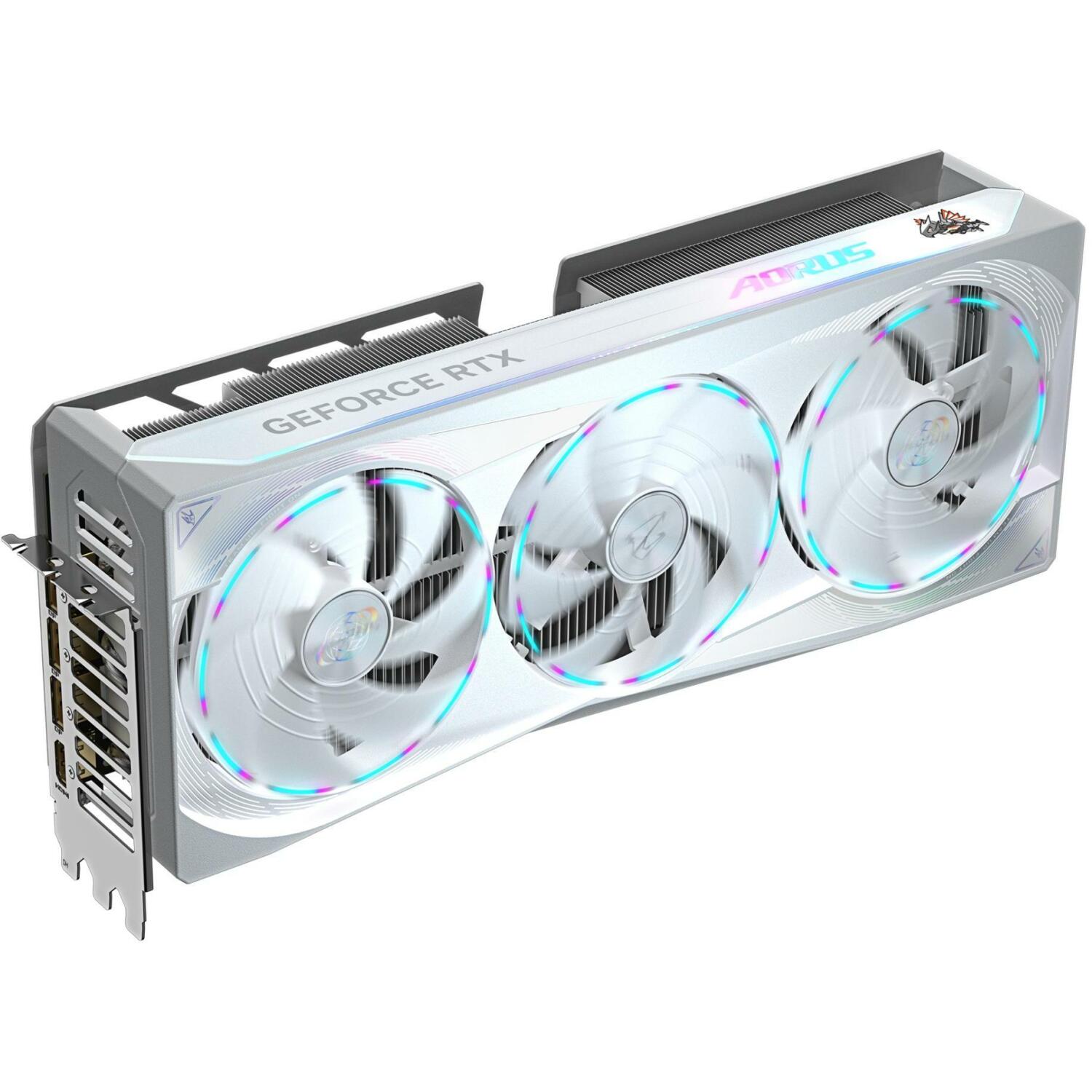 Gigabyte Видеокарта GV-N5080AORUSM ICE-16GD 1.0, 16GB GDDR7, 256bit, PCI-E 5.0, 2805MHz, 3 x DP 2.1a, 1 x HDMI 2.1b, NVIDIA DLSS 4 (GV-N5080AORUSM ICE-16GD 1.0)