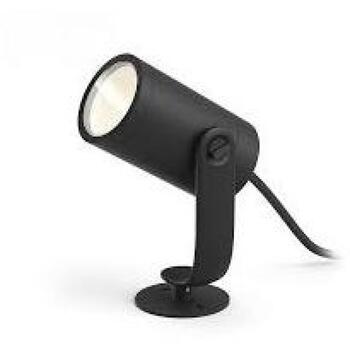 Philips Hue уличный прожектор Lily 8718696169087, 8Вт, 24В, 600лм, 2000-6500К, IP65, LED, Bluetooth, Zigbee, Apple HomeKit, Alexa (8718696169087)