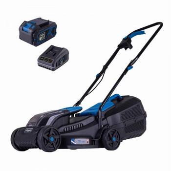Scheppach Аккумуляторная газонокосилка BC-MP320-X 5911413403, 20 V, 32 см, 30 Л, бесщеточный мотор, мульчирование (5911413403)