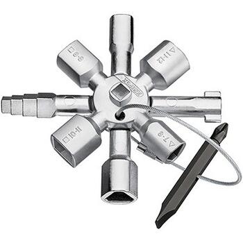 Universālā atslēga elektroskapju atvēršanai 001101 KNIPEX (00 11 01)