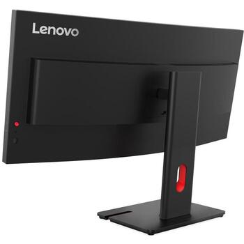 Lenovo ThinkVision T34WD-40 64AEGAT1EU, 3440 x 1440, 120 Гц, 4 мс, 300 кд/м², 1 HDMI, USB 3.2 Gen 1 хаб, изогнутый (64AEGAT1EU)