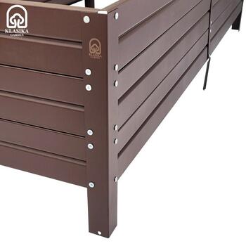 Повышенная грядка KLASIKA GARDEN 1500x750x300мм серый RAL8017 3075150R (3075150R)