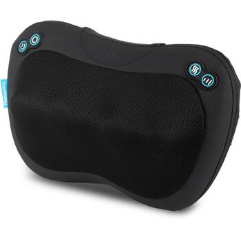 Homedics SP-45H-EB masāžas spilvens, Shiatsu, 4 mezgli, 3 intensitātes, siltums, melns (SP-45H-EB)