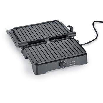 Severin Контактный гриль KG 2391, 1800W, 230°C, 2 позиции, 280x170mm, антипригарное покрытие, регулируемый термостат (KG 2391)