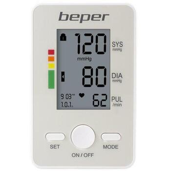 Beper Тонометр 40.120, 137mm, 87mm, 40mm, 4xAAA, LCD, 120 измерений, индикатор аритмии (40.120)