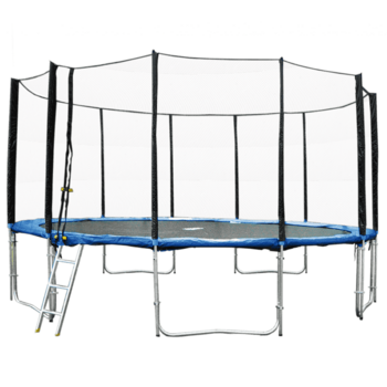 Батут с защитной сеткой 427cm 150kg чёрно-синий QJTR-014 BESK (9011386)