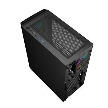 Gembird Корпус компьютера Fornax 400X CCC-FC-400X, 390x200x449mm, 6 отсеков для дисков, 1xUSB 2.0, 2xUSB 3.0, 12см вентилятор (CCC-FC-400X)
