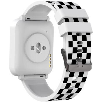 Детские умные часы с Bluetooth, воспроизведением музыки и белым корпусом Joyce KW-43 Dual BT Music Белые CANYON (CNE-KW43WB)