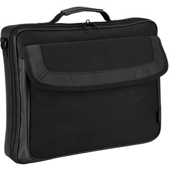Targus Сумка для ноутбука Classic Clamshell TAR300, 15.6 дюймов, полиэстер, плечевой ремень, портфель, черный (TAR300)