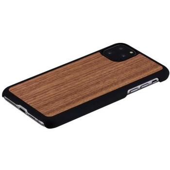 Man&Wood Чехол для смартфона M8323B, 6.5, натуральное дерево, поликарбонат, Apple iPhone 11 Pro Max, черный грецкий орех (M8323B)