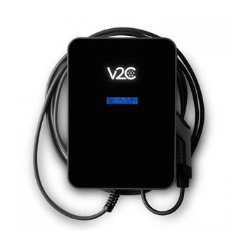 Настенная зарядная станция для электромобиля 22kW Type 2 32A 3 фазы с кабелем 5м WiFi smart Trydan V2C (INU22T25)