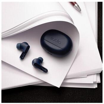 Sudio Наушники N3 Pro N3PROBLU, 32 Ом, 10 мм, 107 дБ, Bluetooth 5.4, 10 м, 5.5 ч, 2 микрофона, активное шумоподавление, in-ear (N3PROBLU)