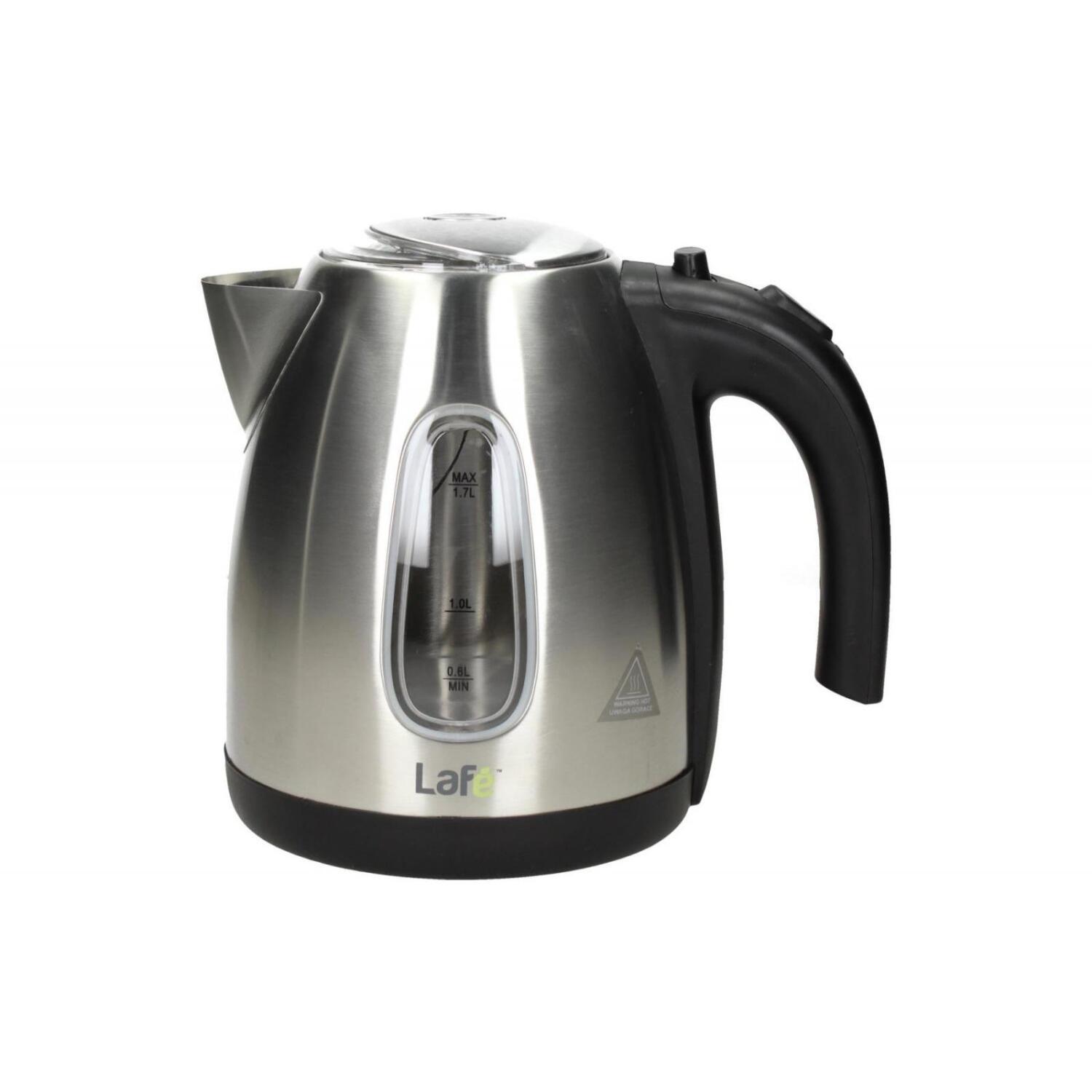 Lafe Электрический чайник CEG003 LAFCZA45008, 2200W, 1.7l, нержавеющая сталь, диск, автоматическое отключение, индикатор включения (LAFCZA45008)
