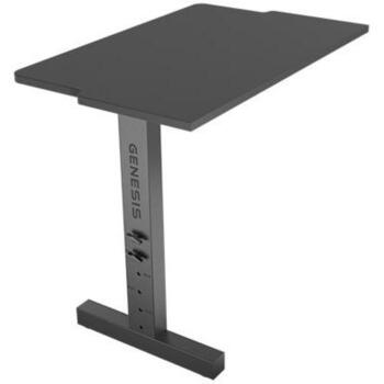 Genesis stūra galda komplekts NDS-2296, 80x50cm, 70-90cm, MDF, regulējams augstums, T-veida, melns, antracīts (NDS-2296)