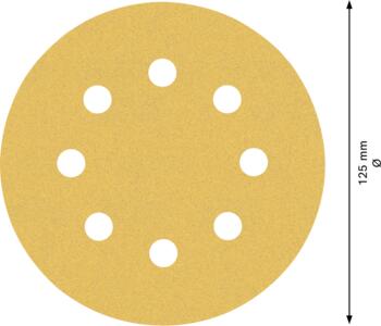 C470 smilšpapīrs 125 mm Kompl. 2x G60,120,240, Ekscentra slīpmašīnām, ekscentra slīpmašīnām ar putekļu maisu EXPERT C470 SLĪPDISKU KOMPLEKTS, 2608900812, BOSCH (2608900812)
