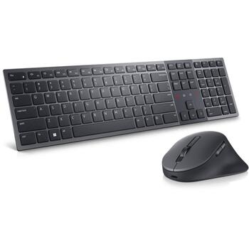Dell Premier Collaboration KM900 580-BBCZ_LT, bezvadu, Bluetooth, 7 taustiņi, iekļauta pele, QWERTY, akumulators (580-BBCZ_LT)