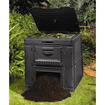 Keter E-Composter Without Base 29186236900, 470L, 79x79x79cm, компостный ящик, без дна, черный (29186236900)