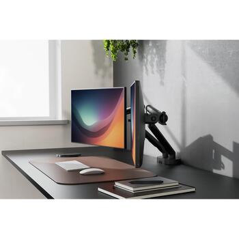 Digitus galda monitors stiprinājums DA-90471, 2x35 collas, 2x10 kg, 20 kg, melns, VESA 75x75 100x100, regulējams (DA-90471)