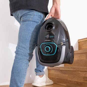 Cecotec пылесос Conga Powerbag 2500 Plus 8576, 850 W, 220-240 V, 2.5 L, черный, высокоэффективный фильтр, телескопическая труба (8576)