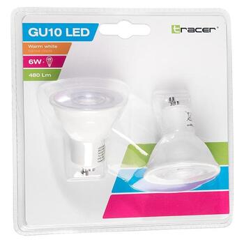 Tracer Spuldze GU10 TRAZAR46501, 6W, 480 Lm, 15000 st, 38°, 2700 K, -25 °C - 45 °C, 220–240 V (TRAZAR46501)