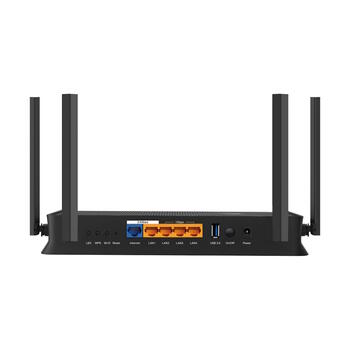 TP-Link Archer BE3600 беспроводной маршрутизатор Wi-Fi 7 Dual-Band до 3.6 Gbps EasyMesh HomeShield 4× антенны 2× 2.5 Gbps 3× 1 Gbps LAN USB 3.0 Чёрный (ARCHER BE3600)