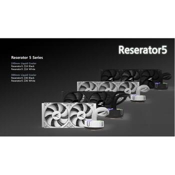 Zalman Ūdens dzesētājs Reserator5 Z36 Black ZE1225ASHx3, 12V, 0.35A, 4.2W, 0.7-0.85L/min, 2200 apgr./min, 37dB, AM4, LGA1700 (Reserator5 Z36 Black)