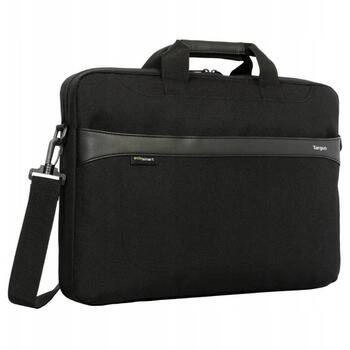 Targus чехол для ноутбука GeoLite EcoSmart Slim Brief TSS991GL, 17.3 дюйма, черный, водостойкий, 2 отделения, PET (TSS991GL)